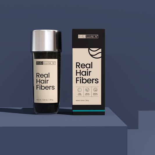 Hair Illusion Hair Fibers Combo Kit, To Conceal Thinning Hair, Bald Spot Cover up, Thin Edges, Hairlines & Alopecia