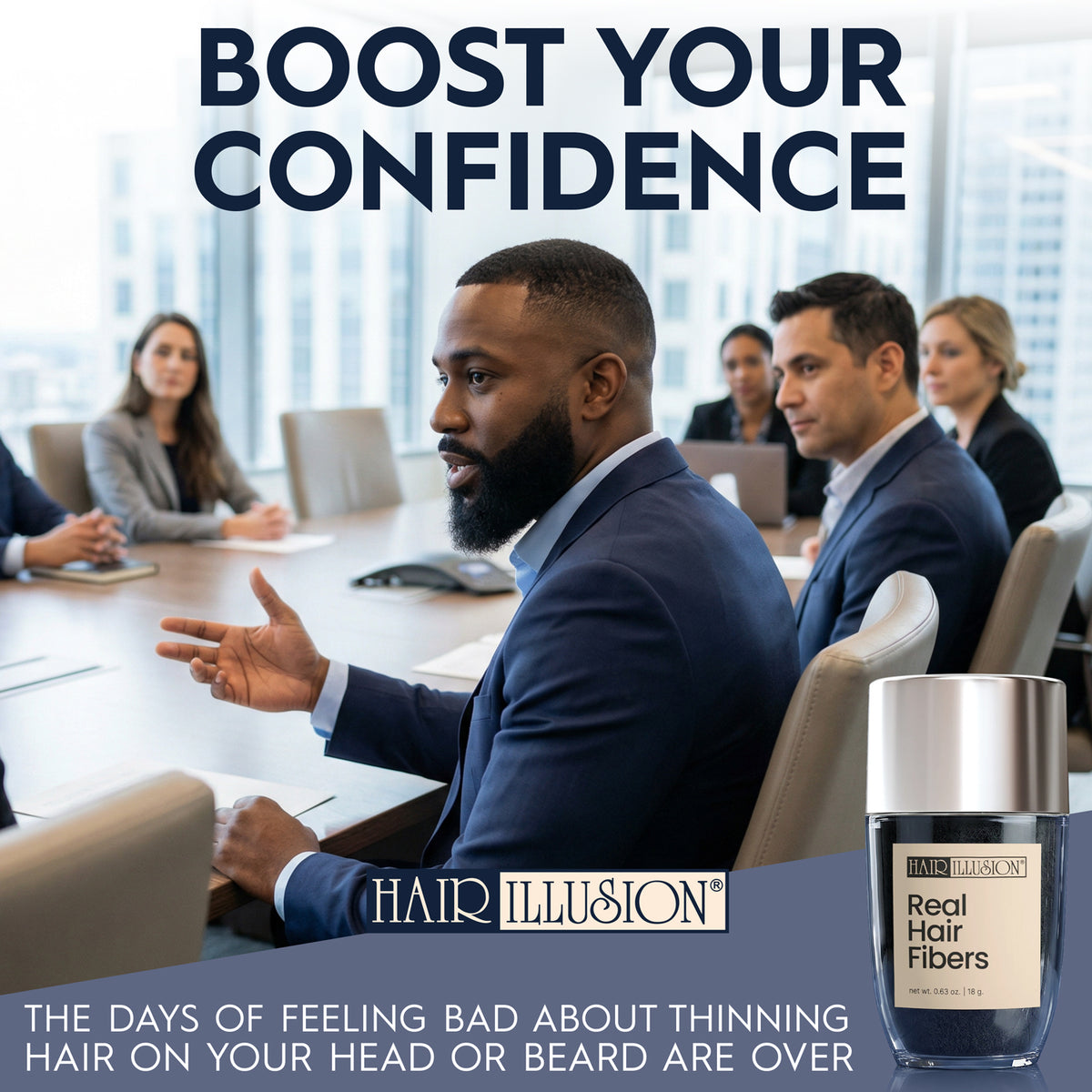 Hair Illusion Real Hair Fibers 18g - Hair Illusion Inc
