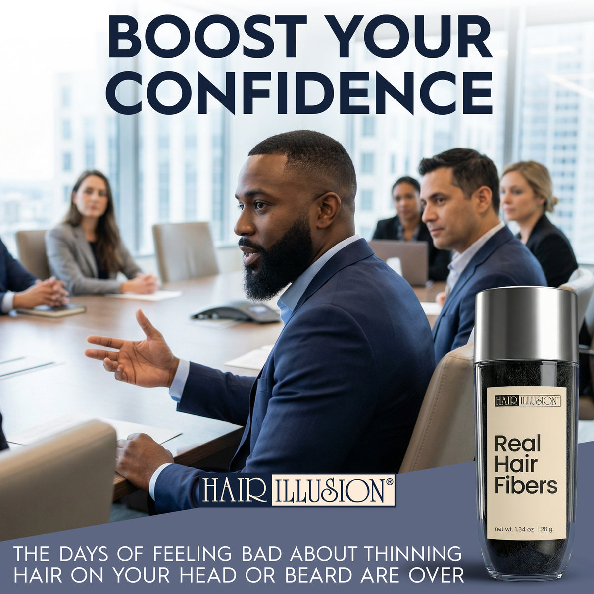 Hair Illusion Real Hair Fibers 38g - Hair Illusion Inc