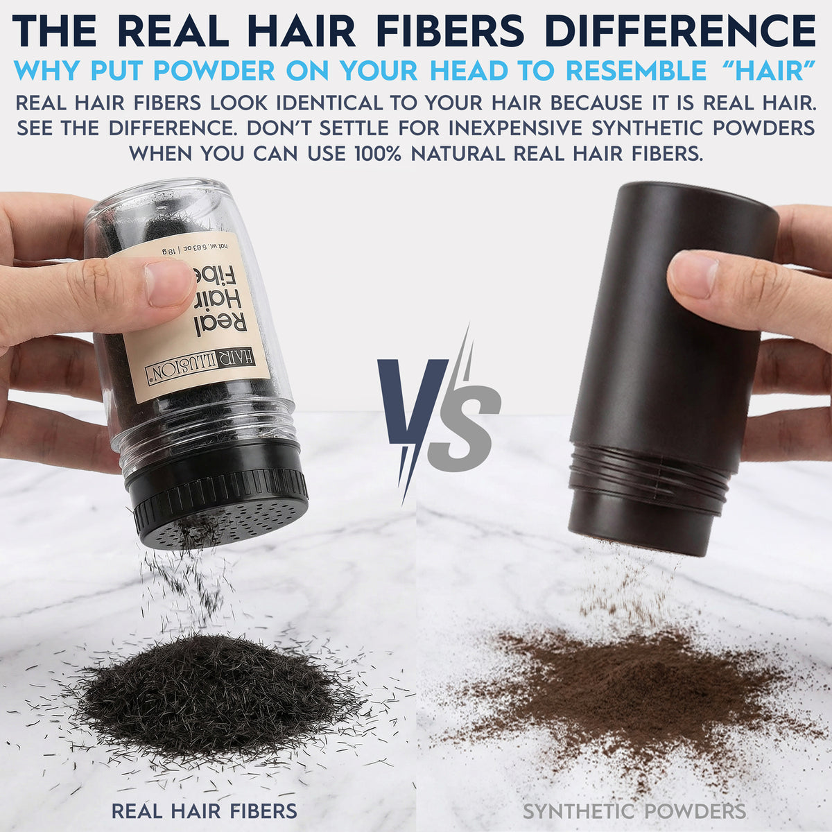Hair Illusion Real Hair Fibers 38g - Hair Illusion Inc