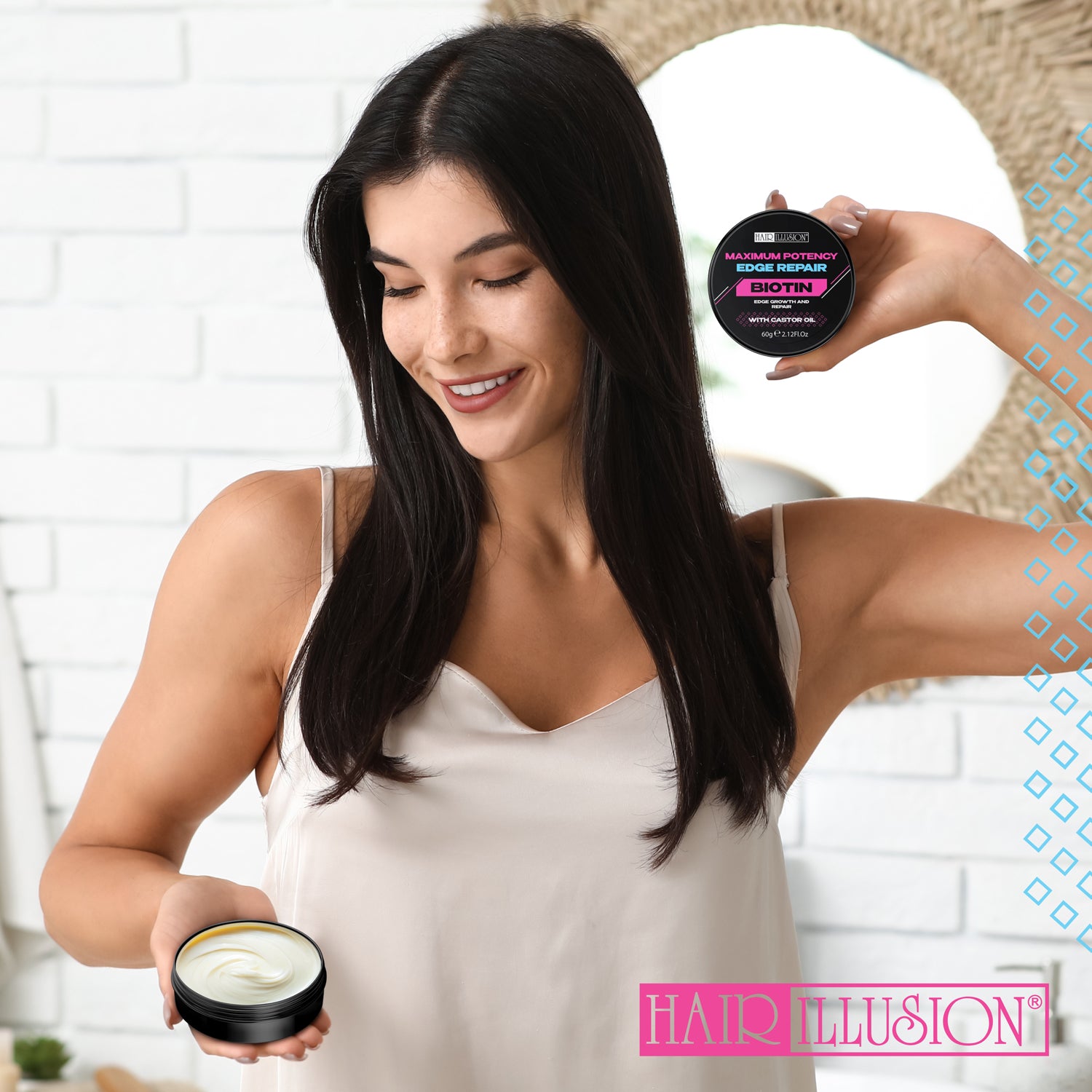 Hair Illusion Maximum Potency Edge Repair Balm with Biotin