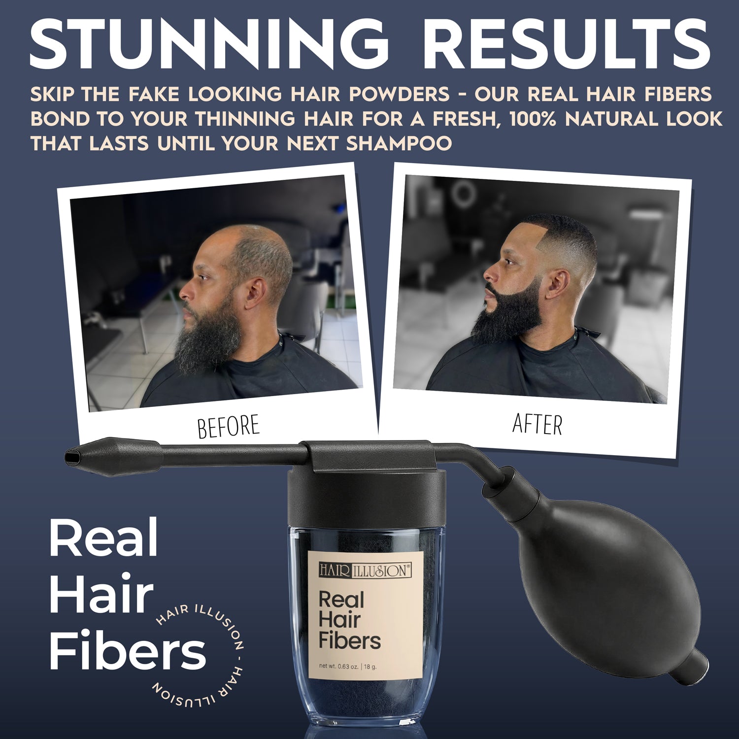 Hair illusion Hair Fibers Spray Applicator to conceal thinning hair, edges, bald spots, receding hairline and alopecia 10.00% Off Auto renew - Hair Illusion Inc