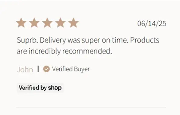 Customer testimonial
