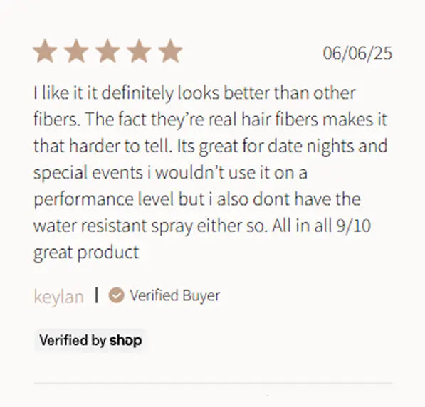 Customer testimonial