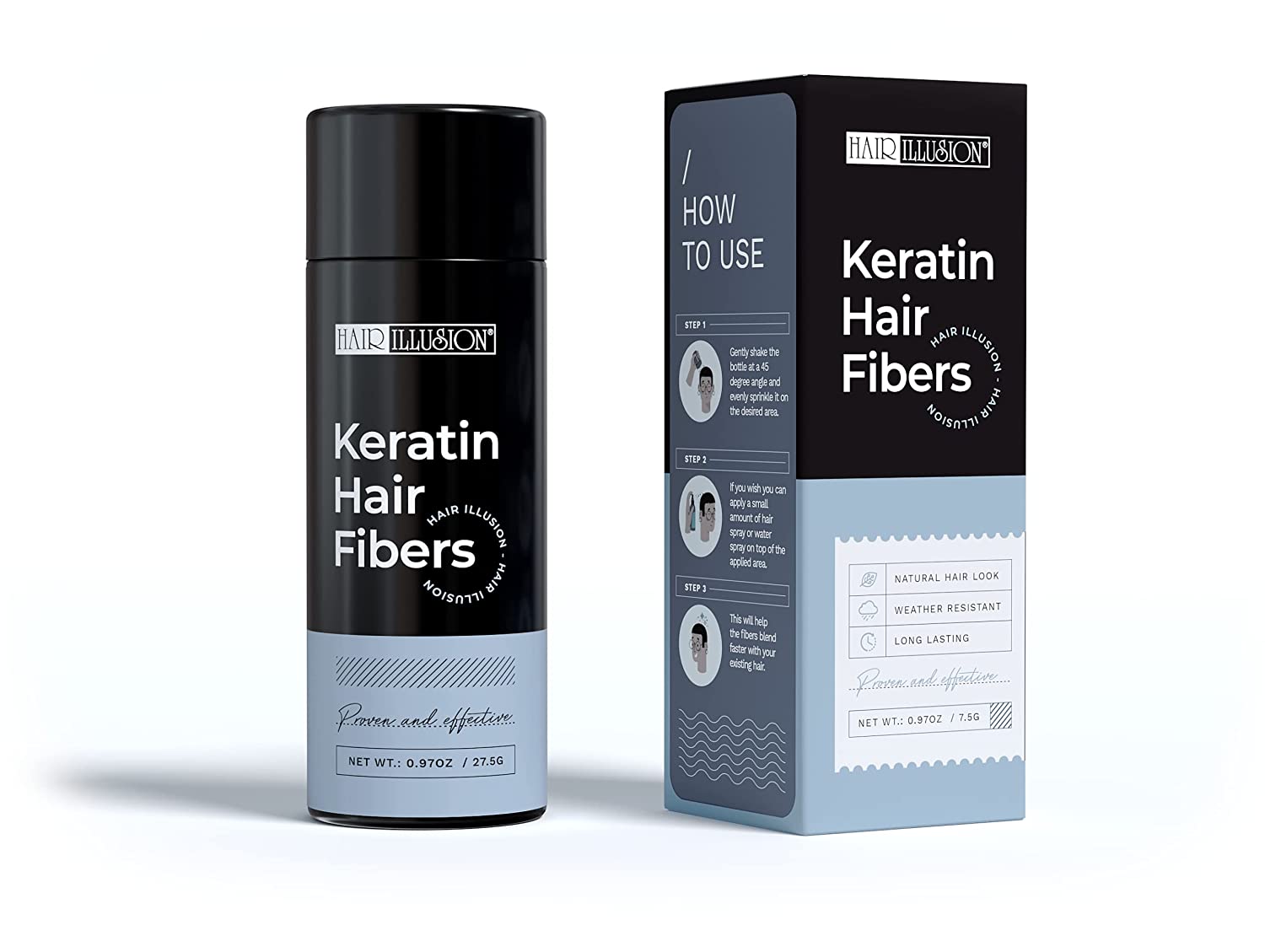 Hair Illusion Keratin Hair Building Fibers 27.5 g